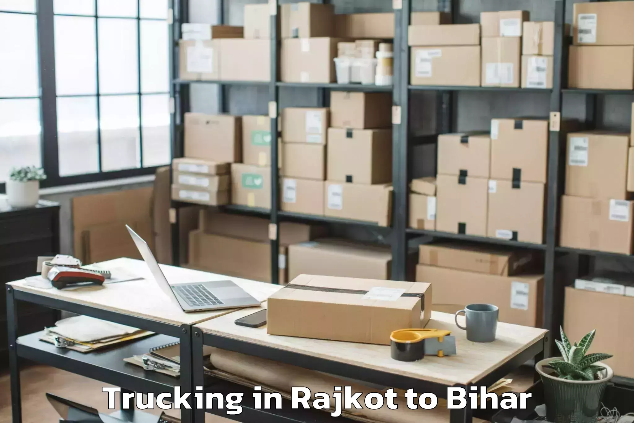 Top Rajkot to Tharthari Trucking Available